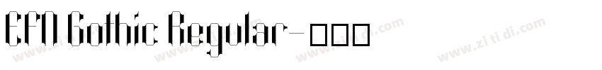 EFN Gothic Regular字体转换